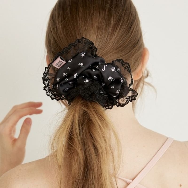 

sweatsweet БОЛЬШАЯ КРУЖЕВНАЯ РЕЗИНКА - ЧЕРНАЯ BLACK