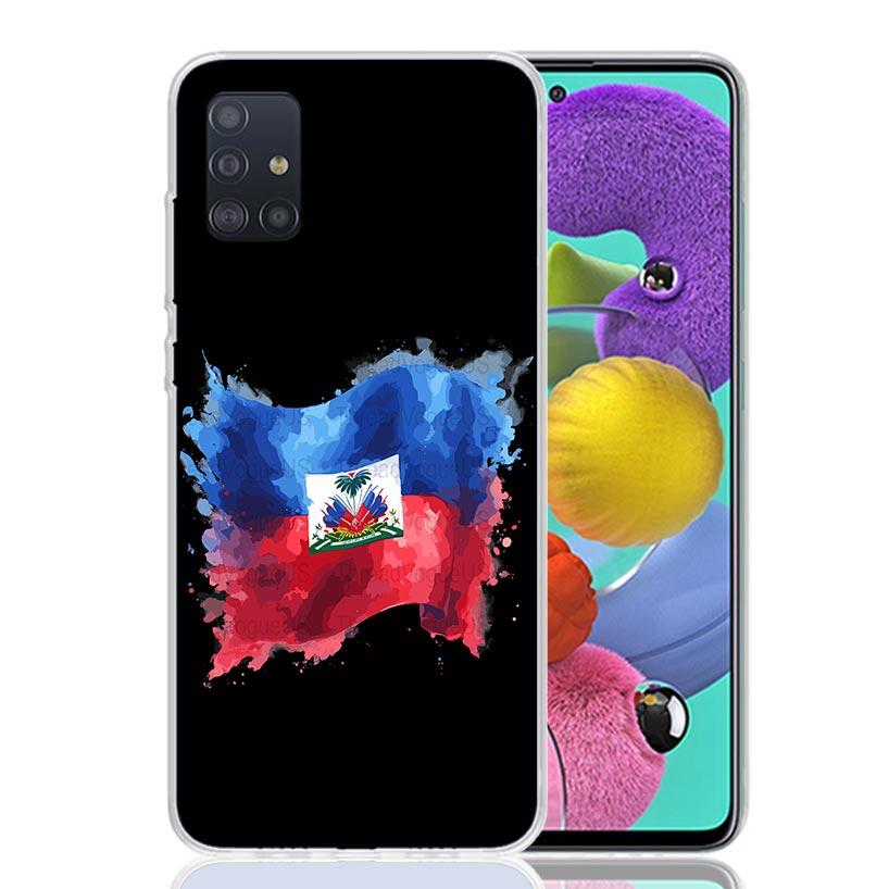 Haiti Haïtianische Flagge Handyhülle Für Samsung Galaxy A52 A32 A22 A12 A02S A50S A30S A51 A31 AA71 Note 20 Ultra 10 S10 Plus Galaxy A5