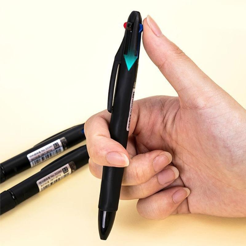 12Pcs Multicolor Ballpoint Pen 4-Color-in-1 Ballpoint Pen Retractable Multicolor Pen for Student Exams, Noting, Drawing