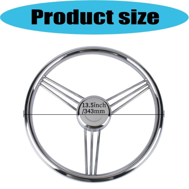 Steel Hydraulic Steering Wheel Offering Comfortable Grip Hydraulic Steering System for Fishing Boats & Speedboats