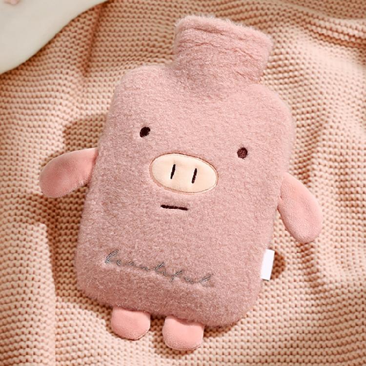 1000ML Handwärmer Wärmepack Heißwasserflaschen Niedliches Tier Wiederverwendbare Heißwasserflasche Handwärmer zur Schmerzlinderung Frauen