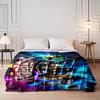 Colorful Characters with "Roblox" Text On a Glowing, Dramatic Background. for All Seasons Blanket Lunch Break Throw Gift