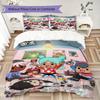 Toca Boca World Pattern Bedding,Quilt Set Quilt Cover Pillowcase Home Birthday Gift (1*duvet cover+2*pillowcase,without core)SSJT0917143