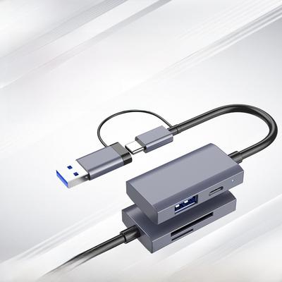 4 w 1 USB 3.0 Typu C Adapter Czytnika Kart SD TF Czytnik Kart Pamięci OTG Hub Transferu Danych z Dużą Prędkością 5 Gb/s dla Telefonu Tabletu
