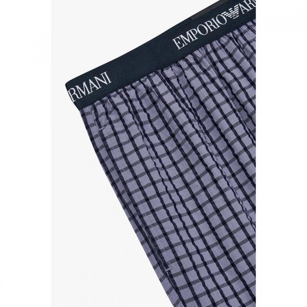 Emporio Armani Men S elaStic Lounge ShortS Check Pattern 0815331006