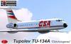 KP Model Passenger Plane Czech Airlines Plastic Model Kit KPM14410 1/144 Tu-134A Airlines/Abiogenex (Airplane)