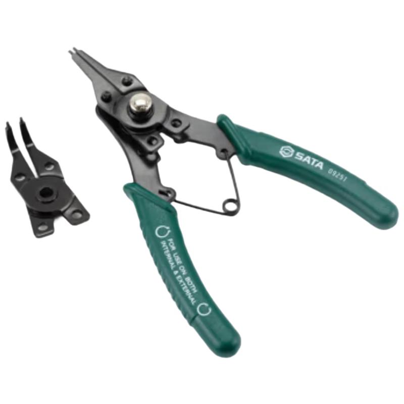 SATA 09251 5-Piece Changeable Head Circlip Pliers Set