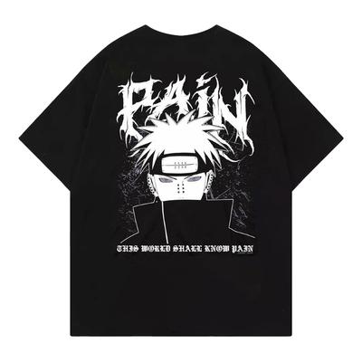 Naruto Shippuden  Pain Nagato Metal T-Shirt Tops Tee,  Anime Manga Graphic Design Tee