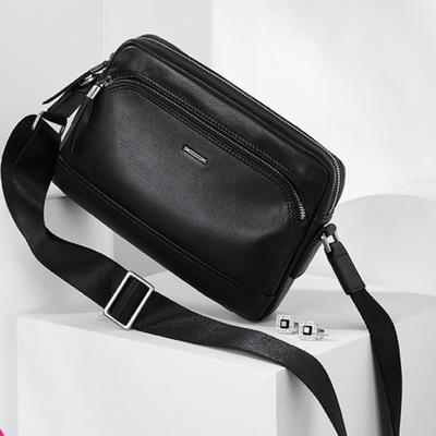 Herren Umhängetasche Crossspan Bag Crossbody Multifunktional Praktisch Echtleder Weiches Leder Business Oberschicht Rindsleder