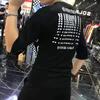 Men's Short-sleeved T-shirt Personalized Trendy Heavy-Industry Letter Print Round Neck Half Sleeve