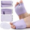 Balls of Foot Cushions Metatarsal Pads Soft Silicone Foot Pads Forefoot Support for Runners Prevent Pains and Discomfort  snow cyan