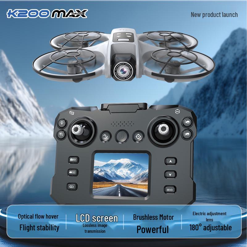 K200 Brushless Drone with HD Screen, Optical Flow, Aerial Photography, and Full Protection Remote Control
