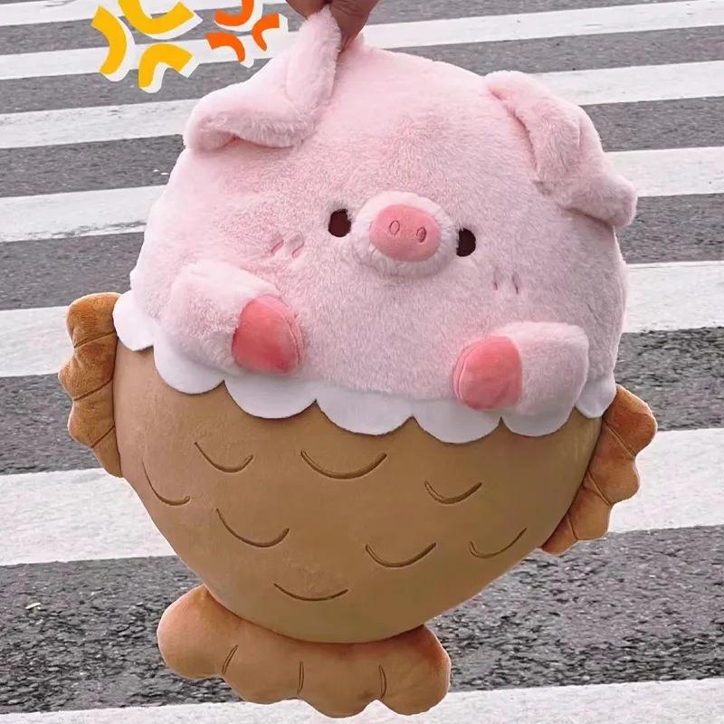 Cute Snapper Pig Plush Toy Plushie Stuffed Soft Pink Piggy Accompany Sleeping Pillow Hug Pillow For Girl Birthday