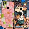 For Infinix Hot 11 Play 6.82" Soft Silicone Phone Cases For Infinix Hot 11 Play 11play 10Play Cover Luxury Flowers Funda Capa