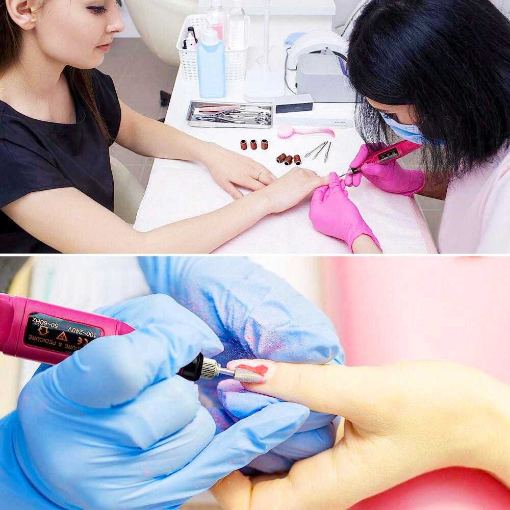 LINMANDA Portable Electric Manicure Art Pen Electric Nail Grinder Nail Efile Nail Drill Pen Manicure Machine Kit Salon Home Use