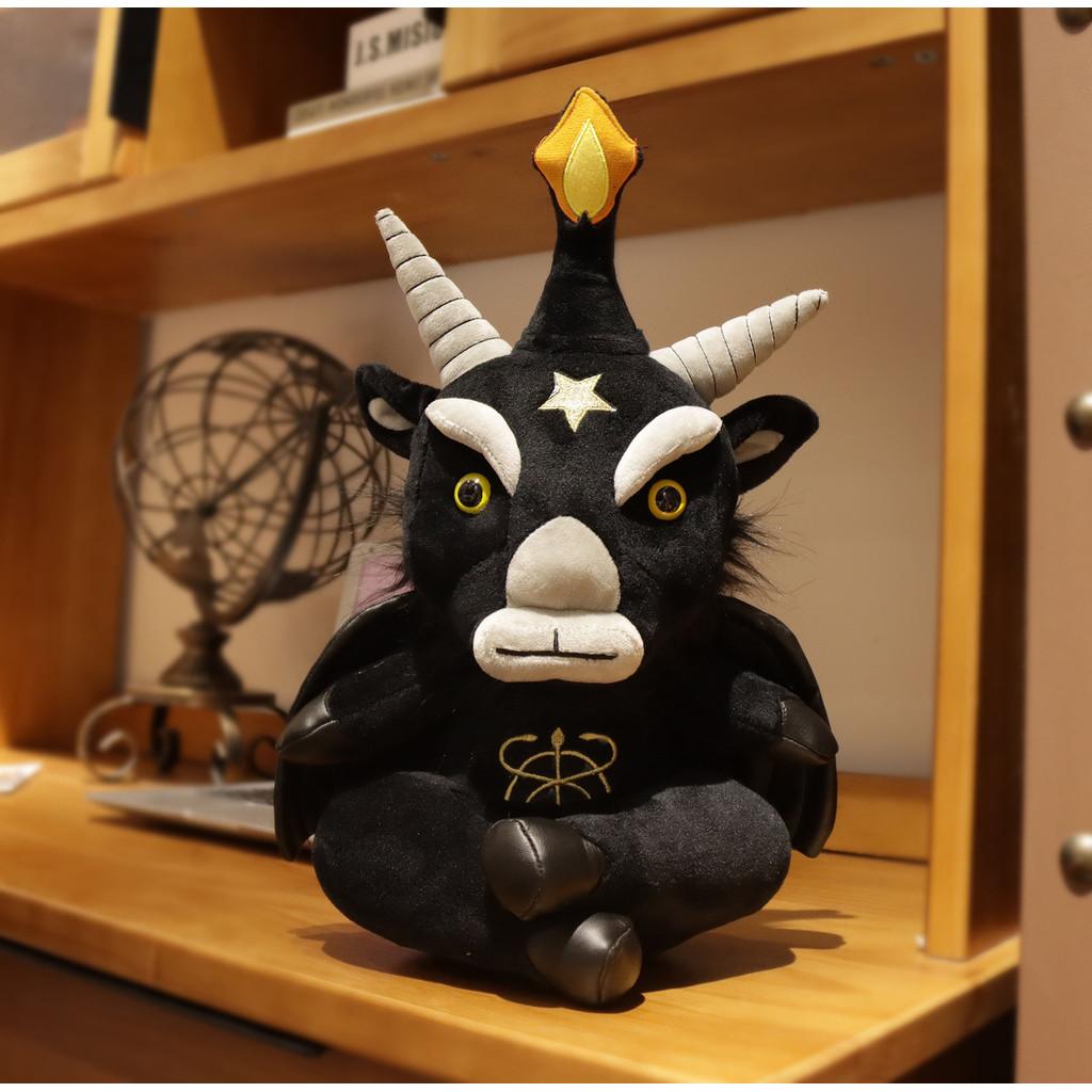 Dark Black Myth Stuffed Toys Anubis Hydra Krampus Creative Halloween Gift Game Plush Doll Collectible Character Present