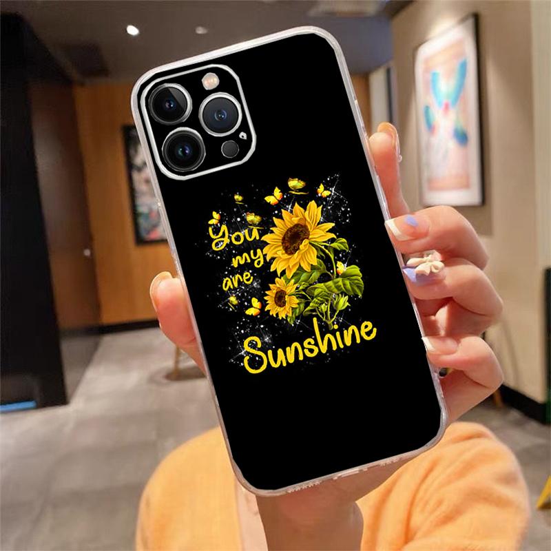 Phone Case For Iphone 17ProMax Air 16 15 14 13 Pro Max 15 16 Pro 15Plus Beautiful Flower Sunflower
