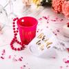 12 Pack  Single Party Plastic Small Wine Glass White Bride To Be Rose Red Team Bride Pearl Chain Cup Plastic One Size Fits All