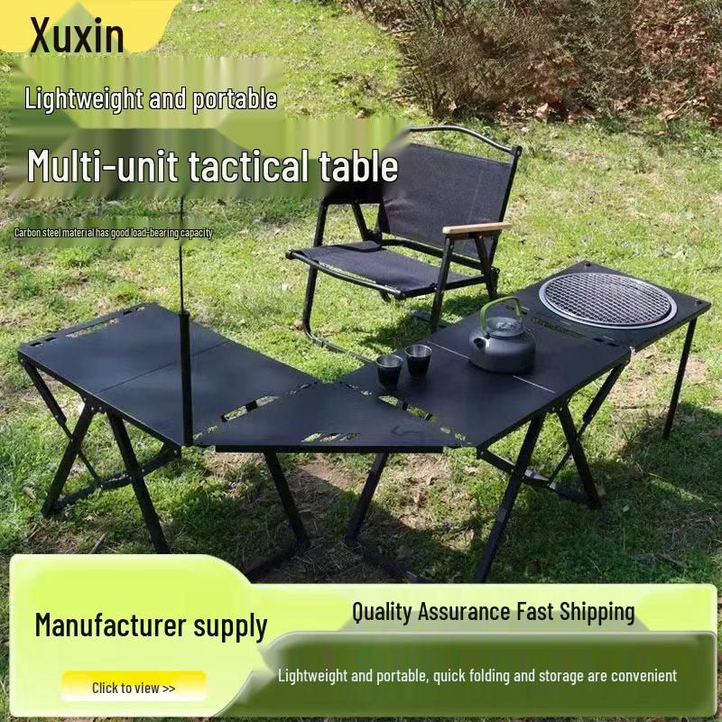 Multifunctional Lightweight Folding Camping Table - Portable for Outdoors/IGT Tactical Use