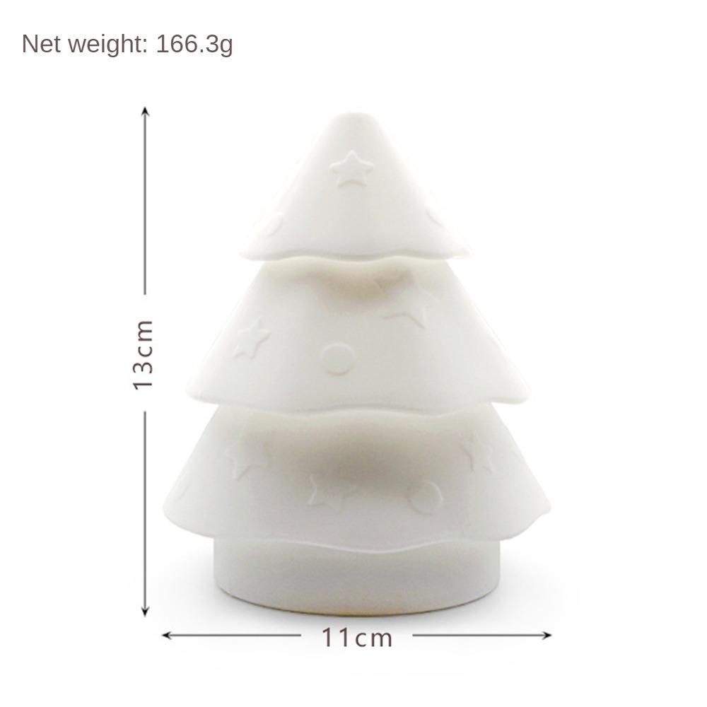 Christmas Tree Silicone Night Light Bedroom USB Atmosphere Night Lamp Living Room Desktop Decoration Creative Cartoon Table Lamp