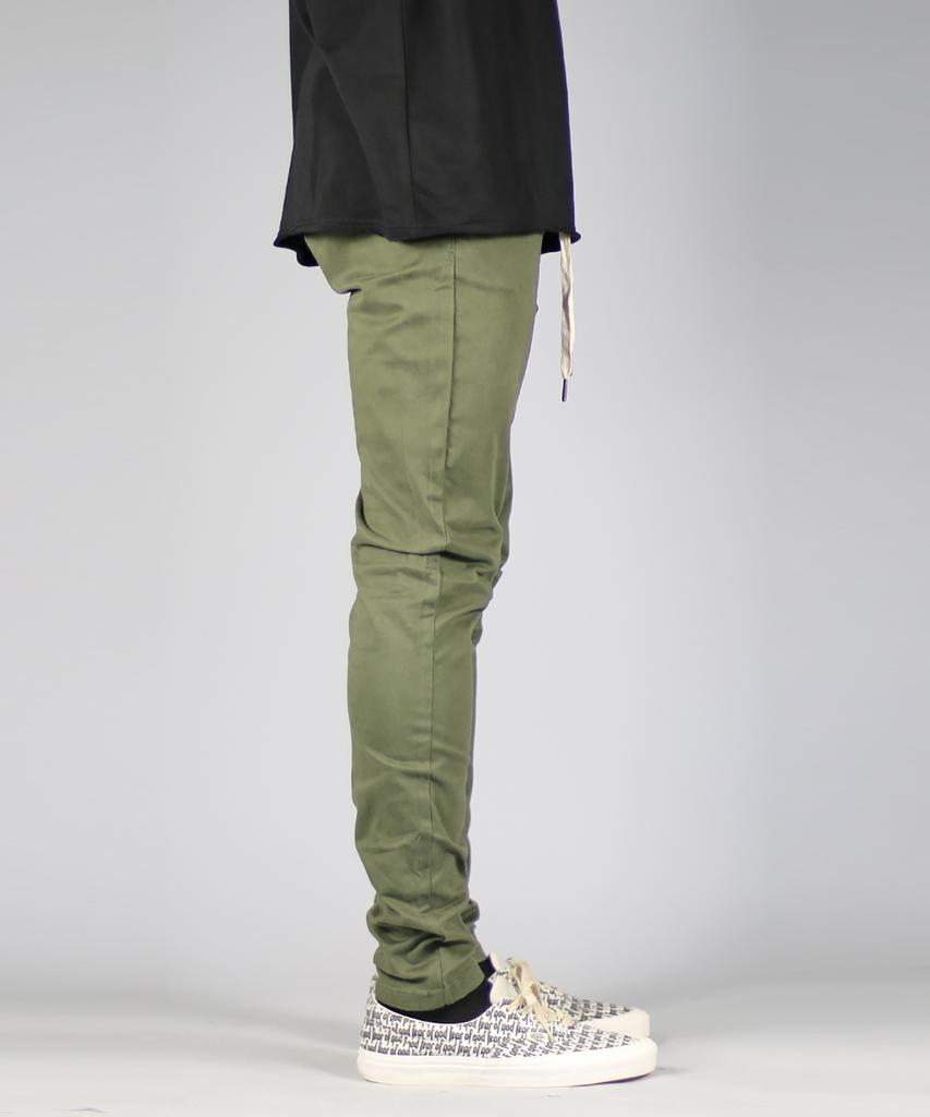 Haipeodenim Olive Drop Crotch Pants