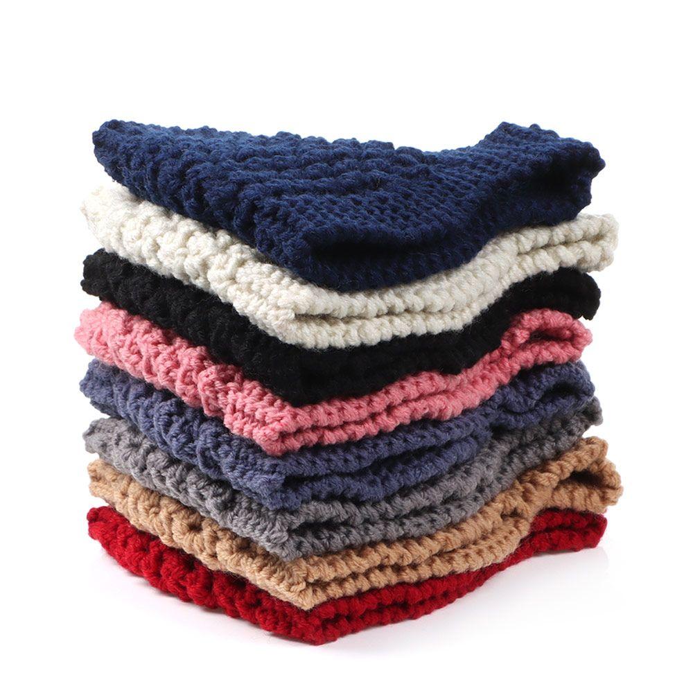 Warm Soft Stretch Headwear Warmers Hat Knitted Turban Winter Headbands Head Wraps
