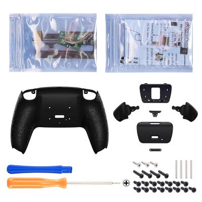 eXtremeRate Programmable Back Paddle Plastic Rise Remap Kit for PS5 Controller Upgrade Board and Textured Redesigned Back Case Back Button Attachment