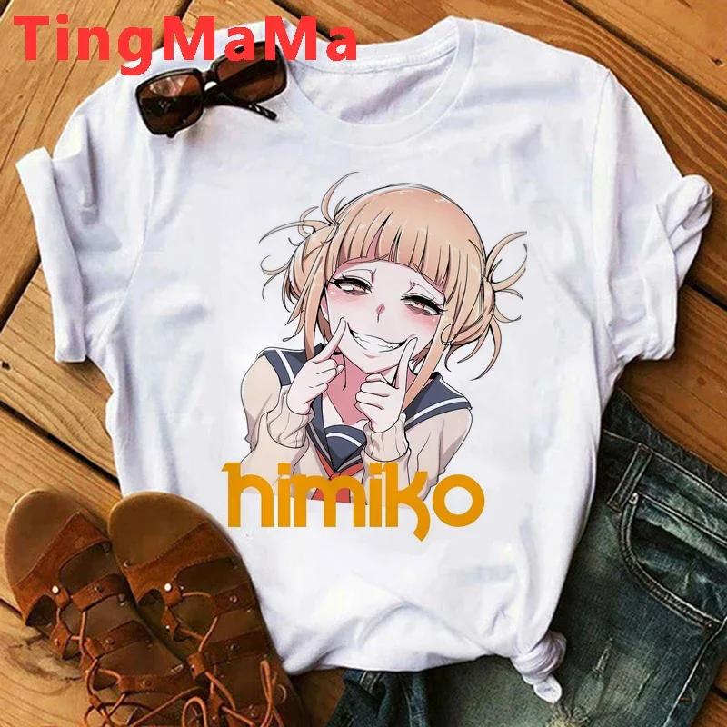 

2026 New Japanese Anime My Hero Academia Casual T Shirt Men Cartoon Himiko Toga Funny Graphic T-shirt Fashion Ullzang Tshirt ... S разноцветный