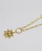 Bonbeau Sunshine Smile Double Chain Necklace Sunshine Double Chain Smile Coin Necklace