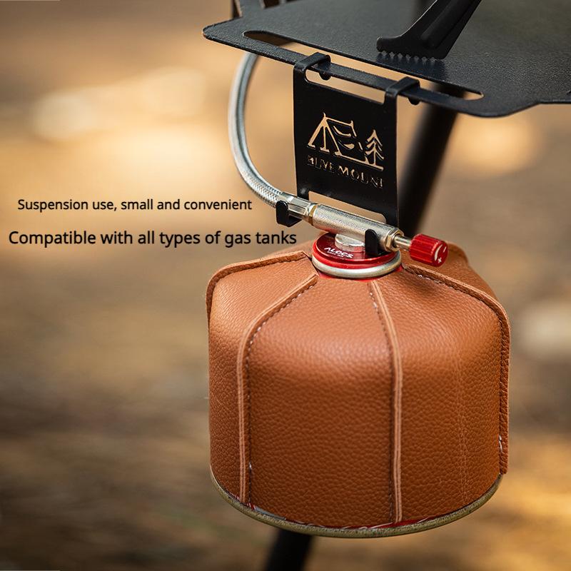Outdoor Stove Head Gas Tank Hook, Portable Table Storage Hook Camping Butane Gas Tank Clip Table Hiking Accessories