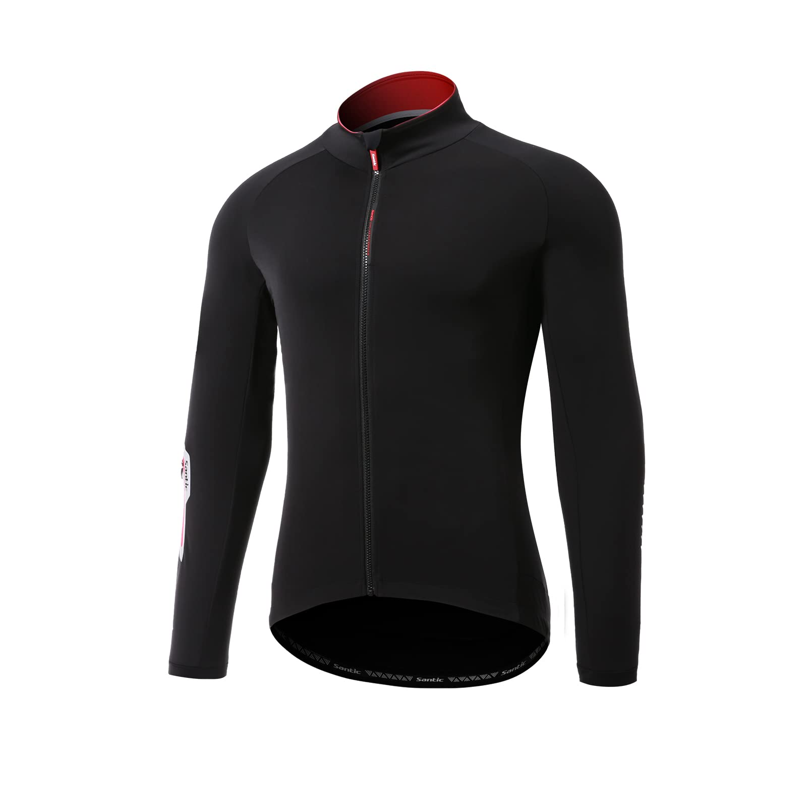 

Santic Cycling Jacket, Long Sleeve Cycling Jersey, Fleece-Lined, Windproof, Windbreaker for Men, Autumn/Winter
