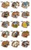 3D Brick Wall Stickers with a View of Animals