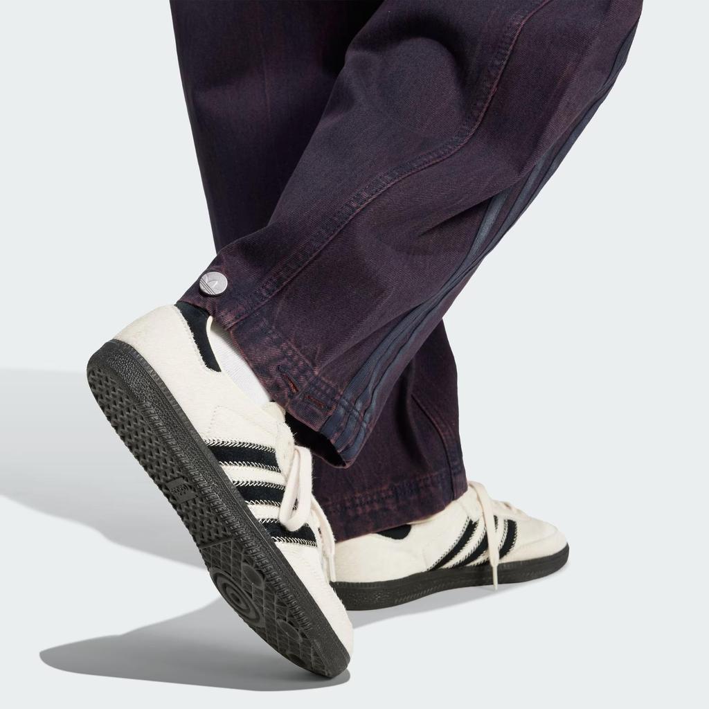 Adidas Originals Denim BN Series Loose Straight Leg Jeans Zipper Design Breathable Casual Daily Bottoms Women Dark Blue JX9214