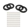 4pcs Rim Lock Rings Aluminum Alloy Replacement 1.9in Wheel Rim Beadlock Ring for Axial SCX10 90046 1 10