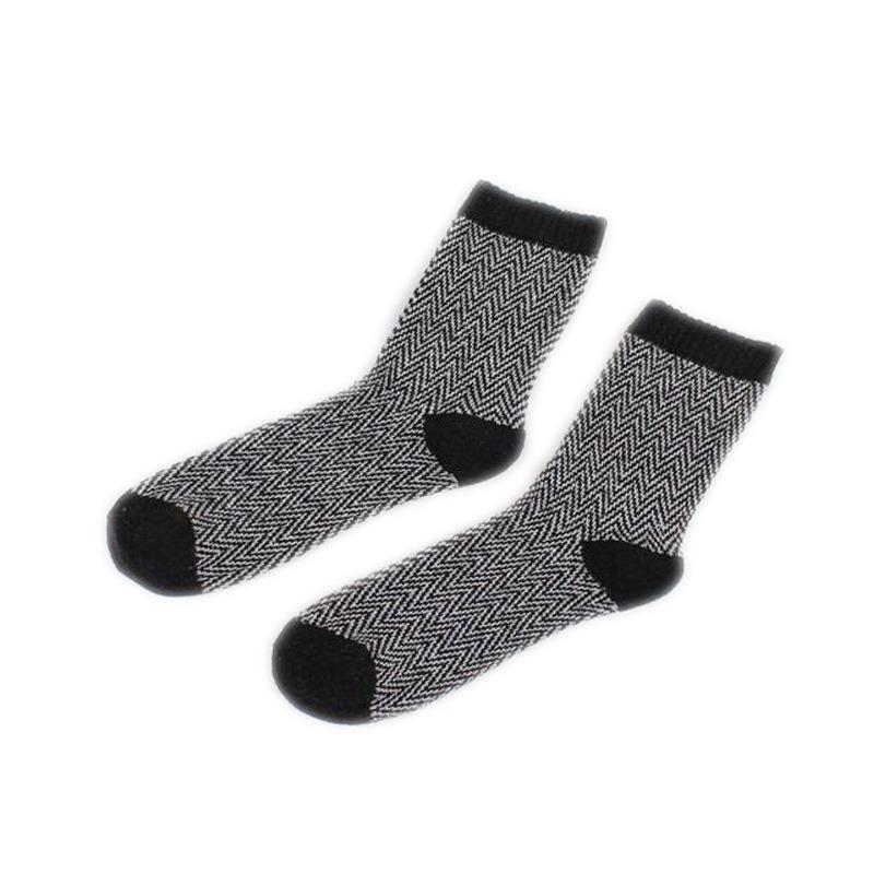 5 Pairs of Men's Winter New Thickened Warm Ethnic Wind Rabbit Wool Socks