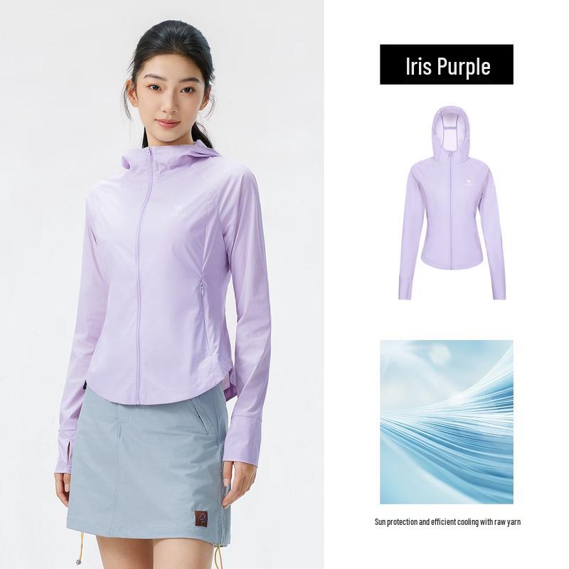 Camel Women's Slim Fit Breathable UV Protection Jacket