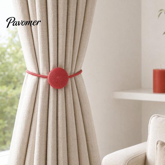 Magnetic Curtain Tiebacks Tiebacks, Modern Rope Tie Backs, Easy To Use Clips Decorative Drapes Holdbacks for Home Indoor Bedroom Office Strong Magnet