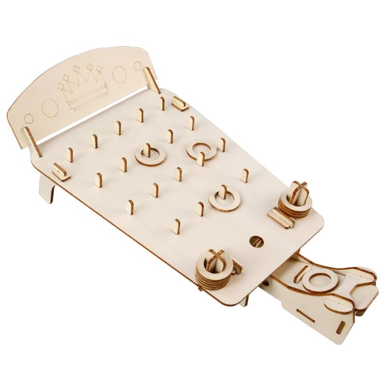 

Educational Motion Energy Demonstration Toy with Wood Hoop Projector Display Tool Wood Texture Perfect for Science Class 1