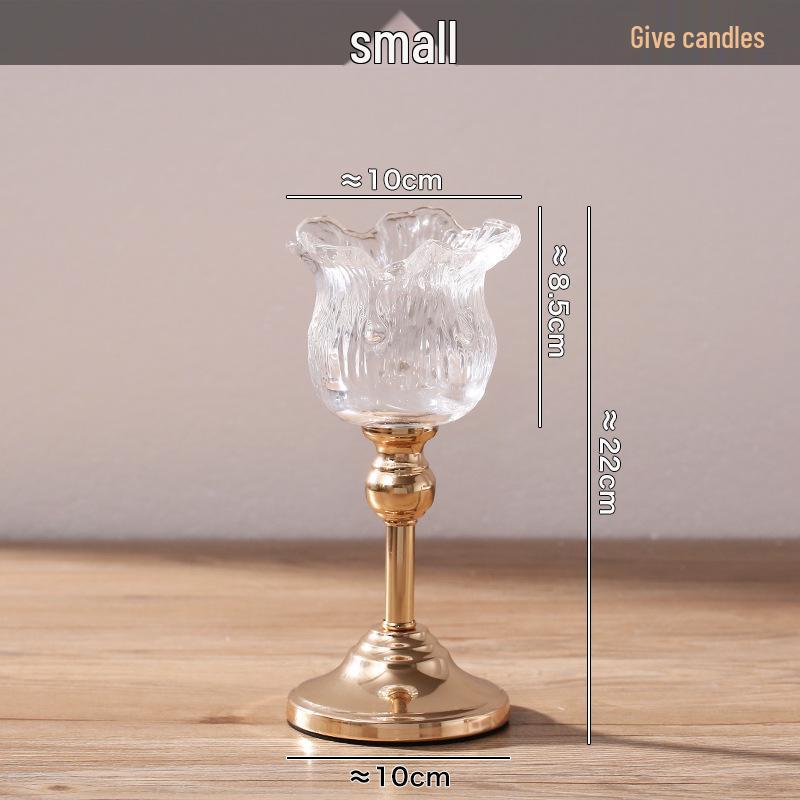 Скандинавский Люкс Хрустальный Стеклянный Подсвечник Настольный Декор