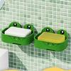 Seifenschale mit Frosch-Thema Lustiges und funktionales Badezimmer-Accessoire für Kinder und Erwachsene, um Seife trocken zu halten