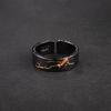 Adjustable Open Ring Men Women Vintage Geometric Copper Plated Finger Retro Minimalist Style