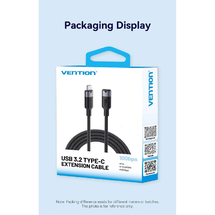 Vention USB C Extension Cable 10Gbps Type C Extender Cord Thunderbolt 3 for Xiaomi Nintendo Switch USB-C 3.2 USB Extension Cable