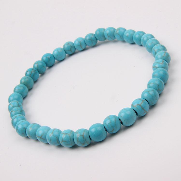 Red Agate Crystal Bracelet: Simple Round Beads, Couple Style Hand Jewelry
