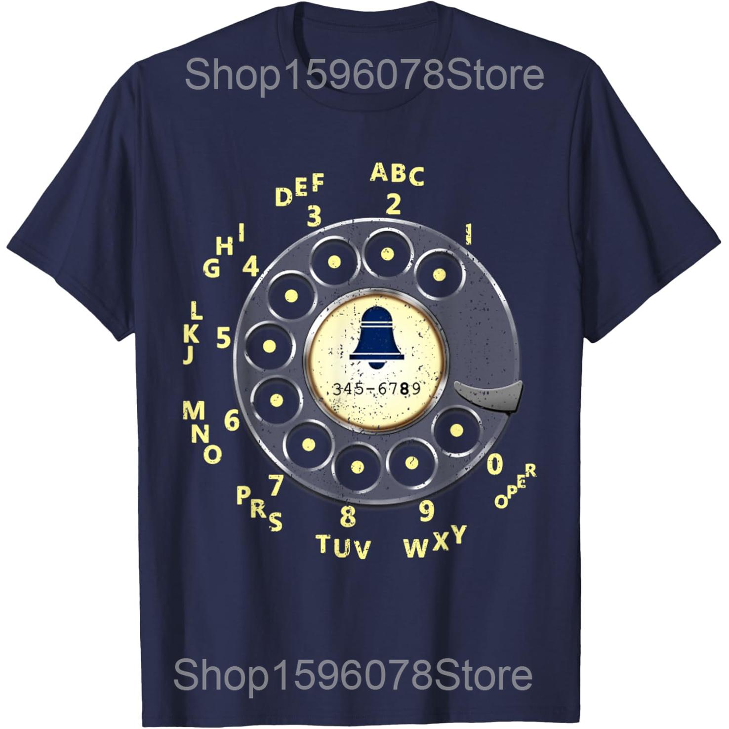 

Funny Vintage Retro Telephone 100 Cotton Tshirts Men Fashion Print Tshirt Loose Oversized Streetwear Hip Hop Unisex T Shirt S