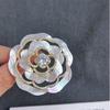 Camellia Rose Mother-of-Pearl Brooch – High-End Korean Style for Evening Wear
