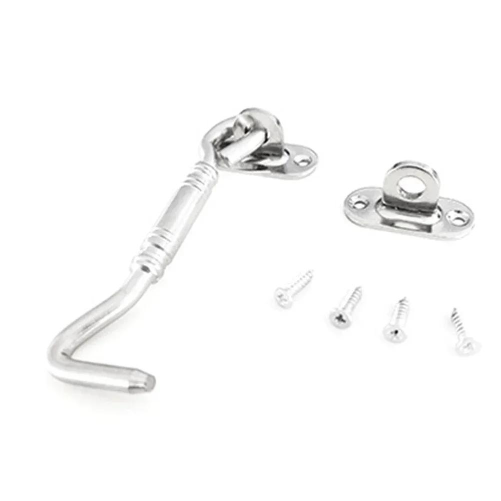 

Крючок для кабины из нержавеющей стали, дверной защелка для ворот сарая, защелка для оконного крюка, защелка для замка и защелка для ворот сарая, фурнитура для замков