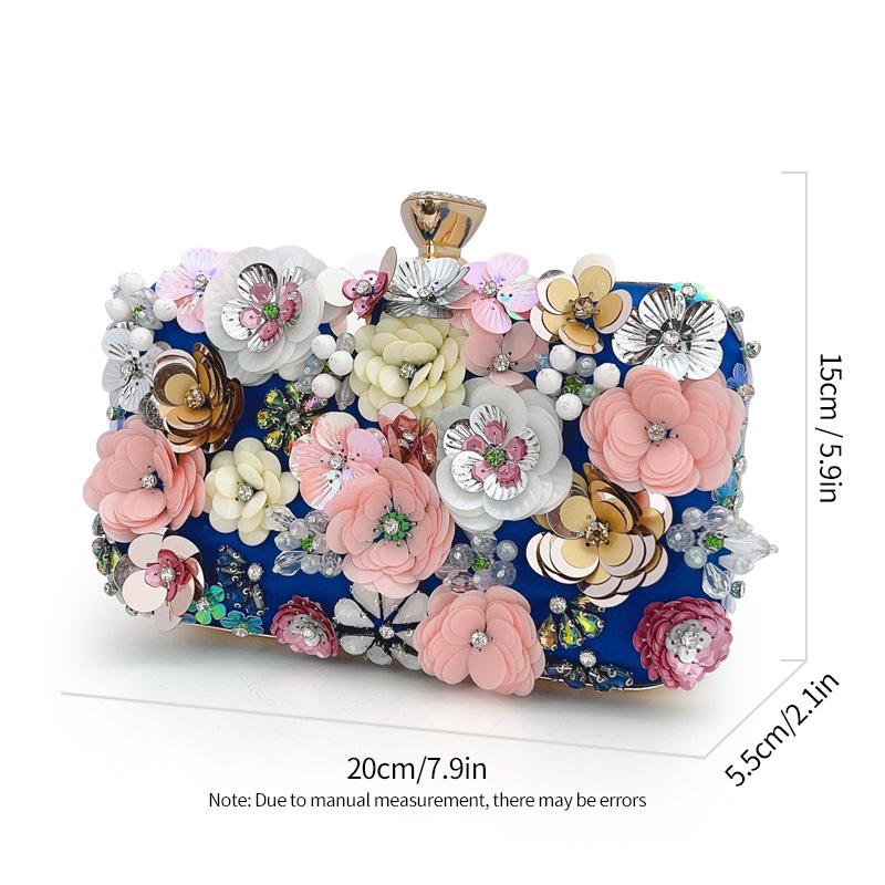 2025 Women New Clutch Elegant And Fashionable Evening Bags Floral Party Wedding Chain Dinner Handbags Banquet Lady Purse