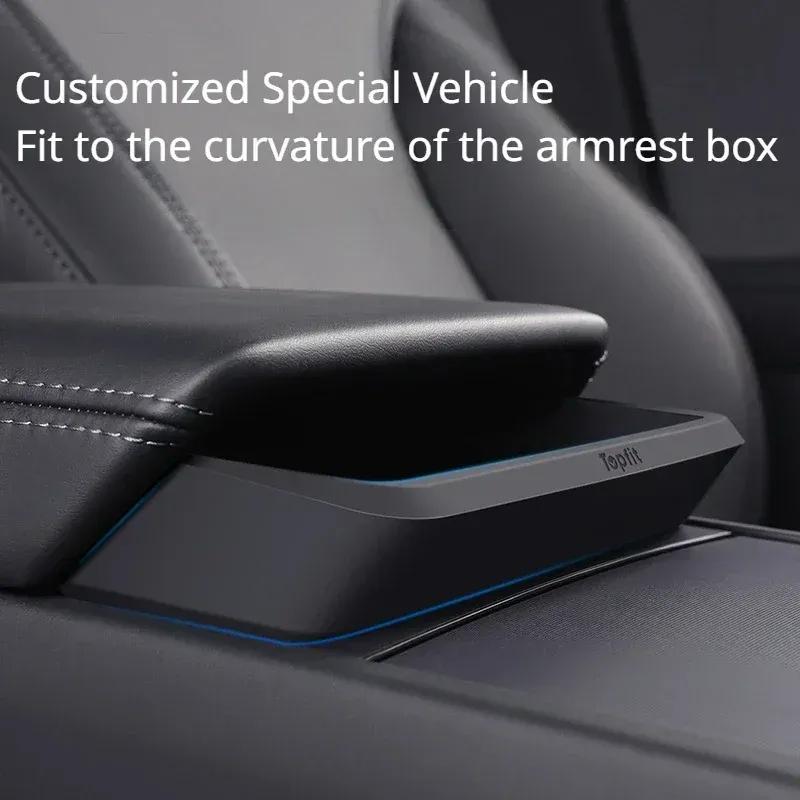 Sunglasses Storage Case for Tesla Model Y LAUNCH/Juniper/Model 3+ Highland 2025 Central Control Glasses Pocket Car Armrest Box