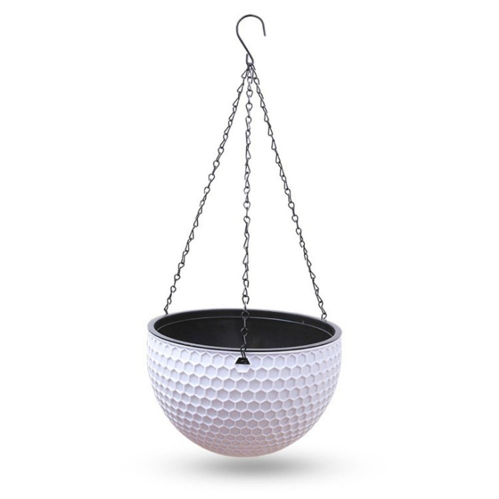 

Hanging Hydroponic Flowerpot Plastic Flower Basket New Imitation Weaving Flower Pot