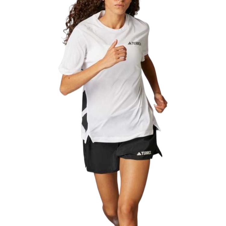 Adidas Climacool Soft Comfortable Moisture-Wicking Breathable Short Sleeve T-Shirt Women Tops White JN8140